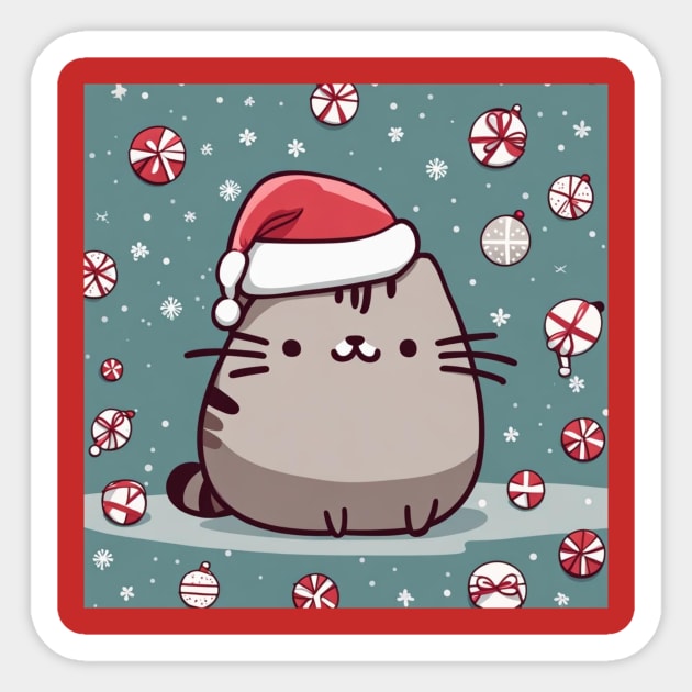 Cute Pu-sheen kitty Sticker by Love of animals